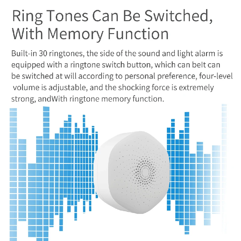 Sirene inteligente de segurança wifi, sirene com som e luz, 1/2 peças, suporte para smart life, água/movimento/porta, sensor app de pressão