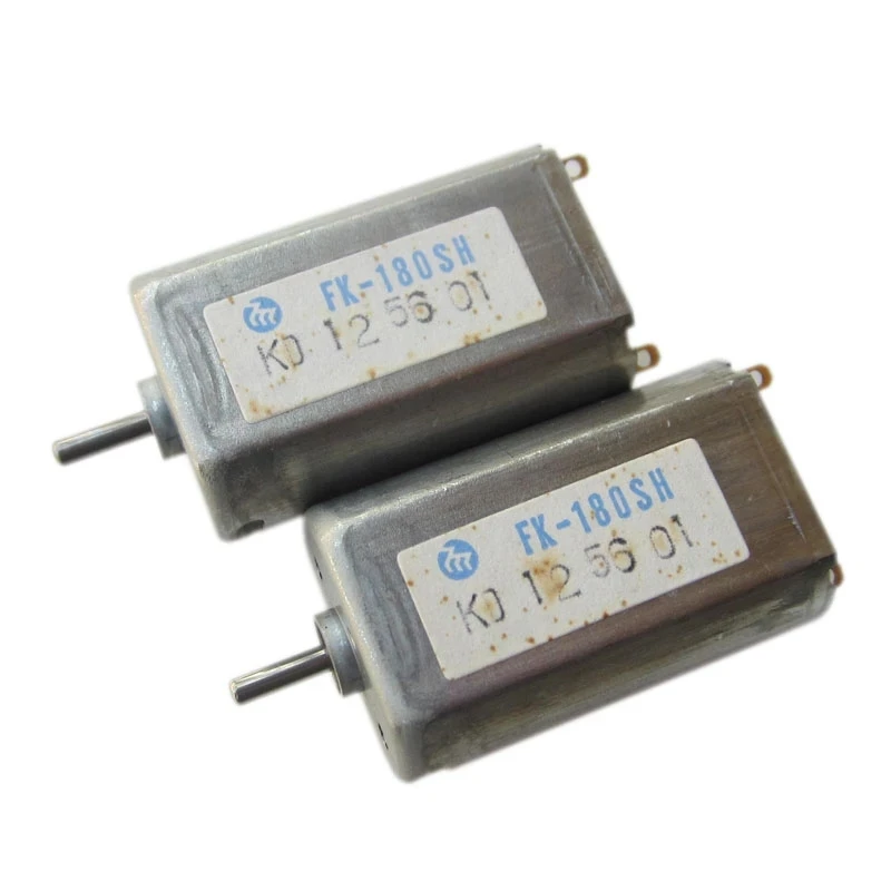 

2pcs FK-180SH-13963 High Speed Motor Electric DC 6V 12V 7000rpm 14000rpm Strong Magnetic Carbon Brush DIY Model Hair Clipper