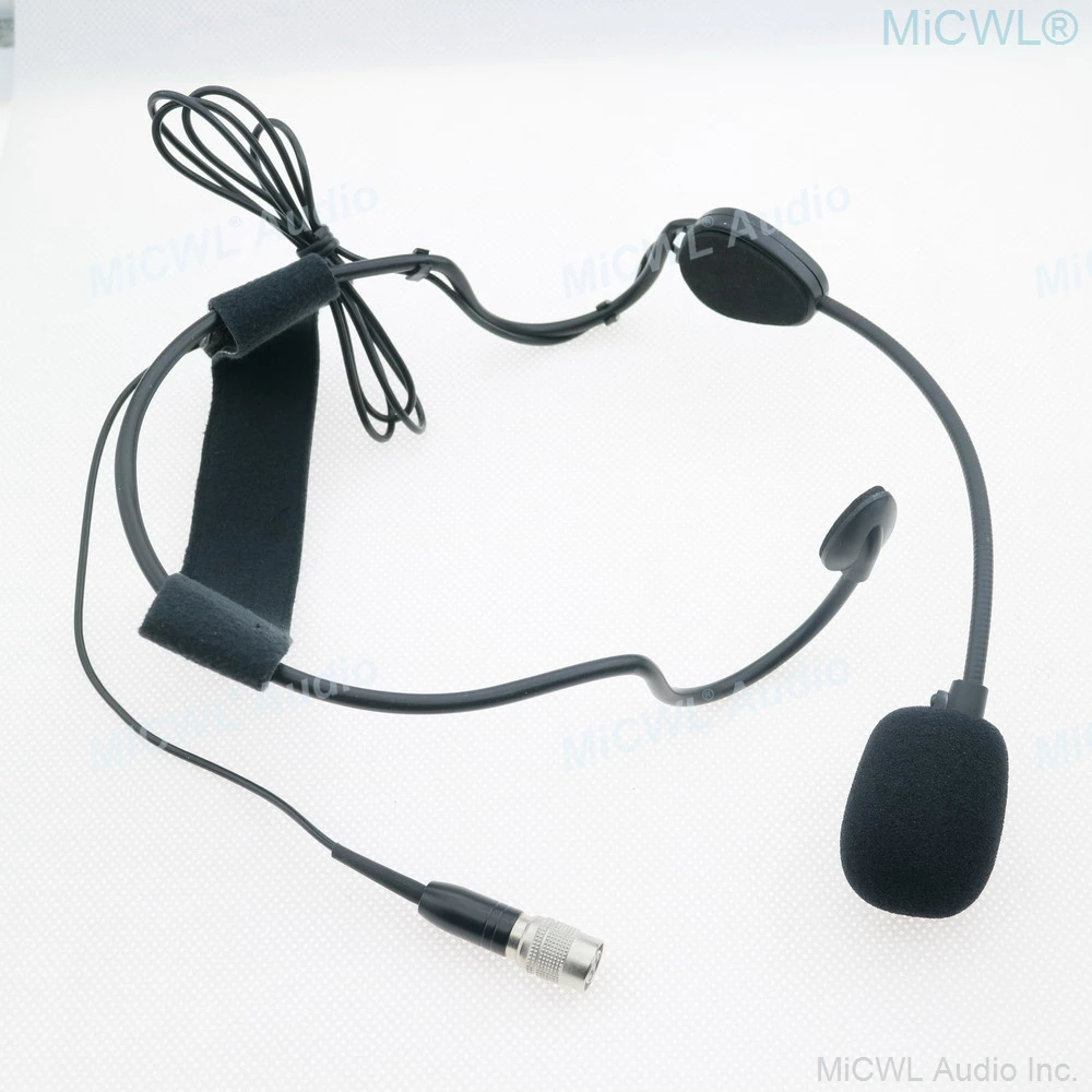 Dynamic Head wear Headset ME3 Microphone for Audio-Technica ATW series Wireless Belt Pack System Hirose 4Pin Lock Connector