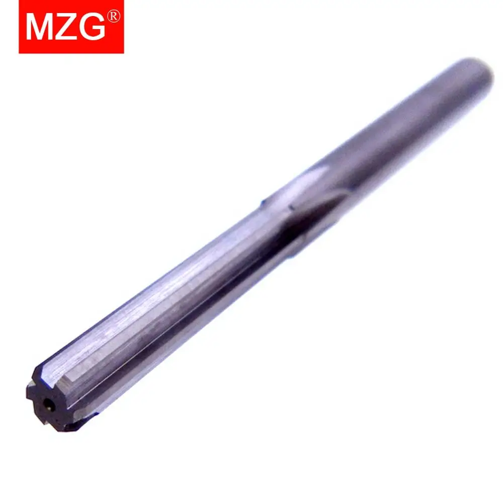 MZG  1PCS HRC55 6 Flute 4 5  6 8 12 mm Straight Flute CNC Lathe Machining Carbide Milling Tungsten Steel Milling Cutter Reamer