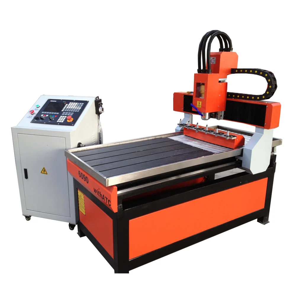 

Hobby ATC CNC Router 6090 3 Axis High Speed Water Cool Spindle ATC Wood Router For Small Industries