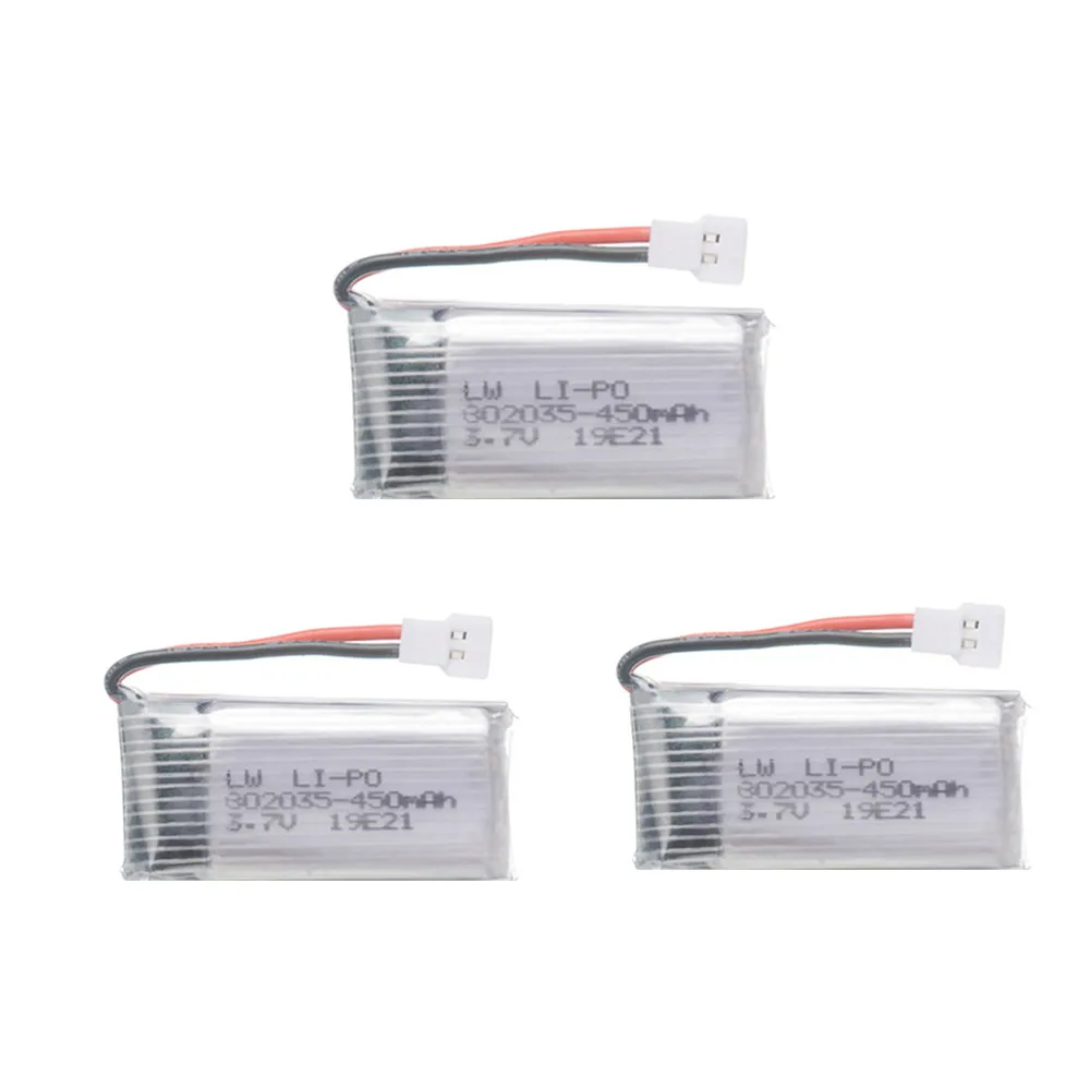 3.7V 450mAh Lipo Battery +5 in 1 charger For H107 H31 KY101 E33C E33 U816A V252 H6C RC Quadcopter Parts 802035 3.7V Battery