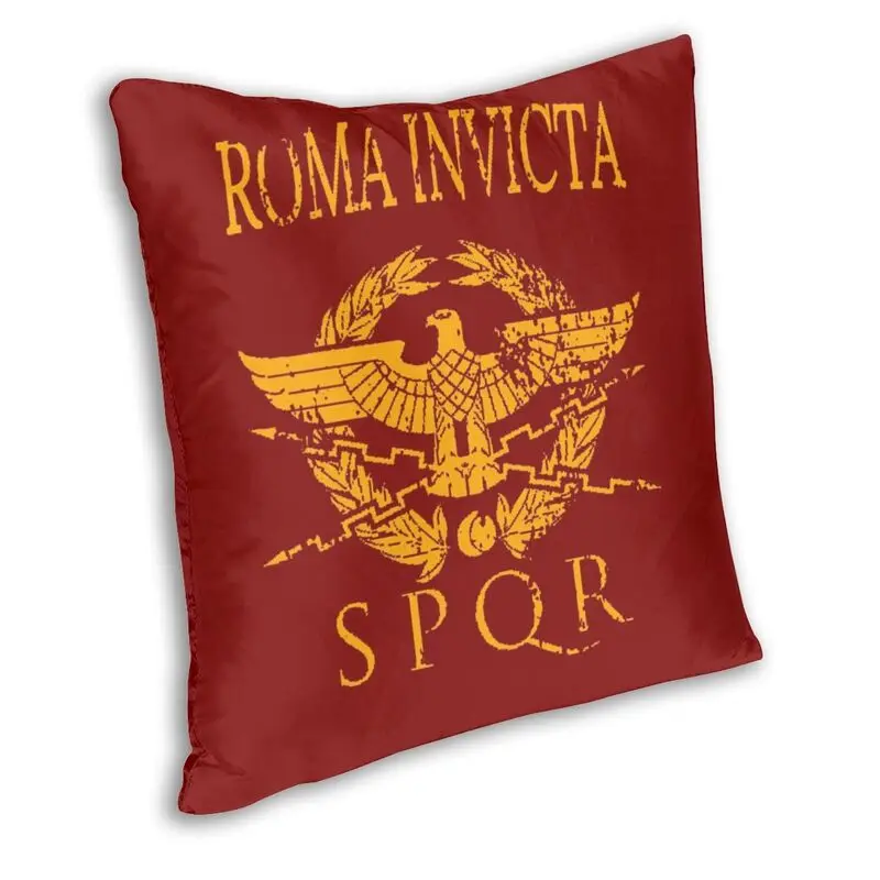 Vintage Gold Roman Empire Eagle Square Pillowcase Home Decorative Rome SPQR Emblem Cushions Cover Throw Pillow for Sofa Car Seat