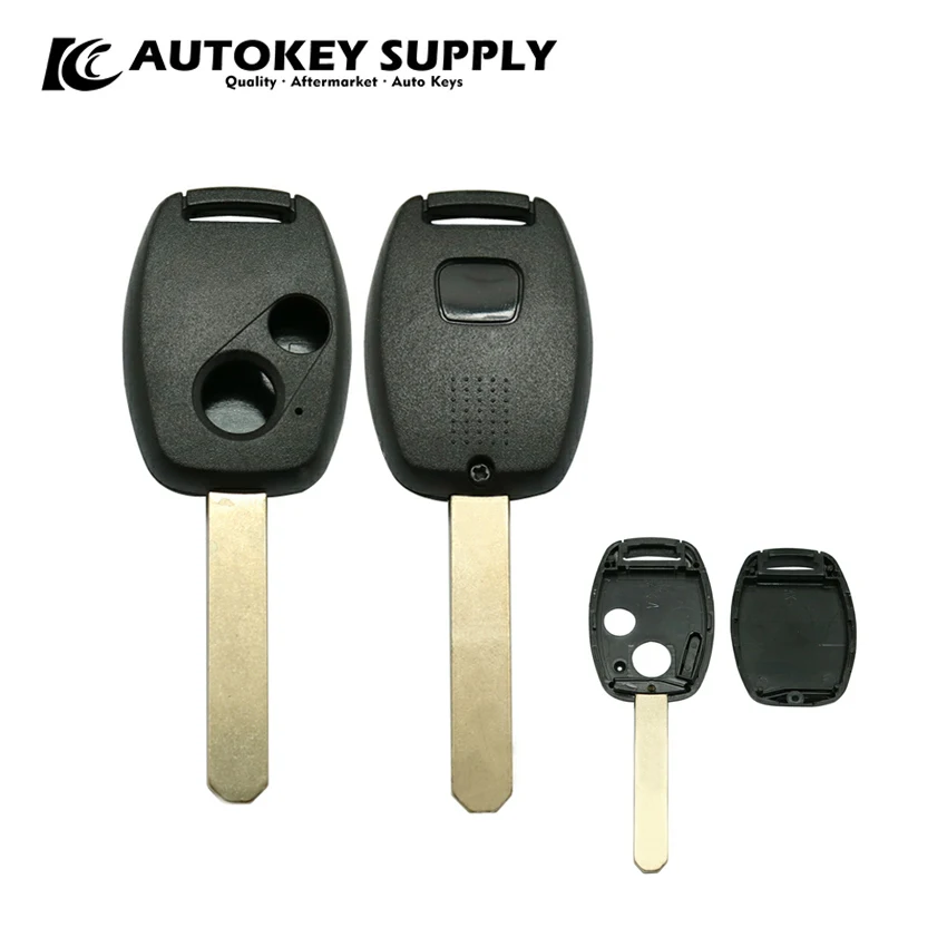 

For Honda 2 Buttons Remote Key Shell Without Sticker With Chip Position Autokeysupply AKHDS256