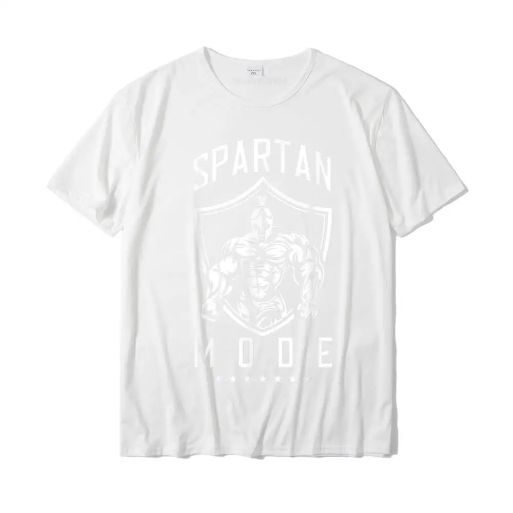 Spartan Workout Mode Fitness Gym Sparta Bodybuilding T-Shirt Tops Shirt New Design Simple Style Cotton Men Top T-Shirts Custom