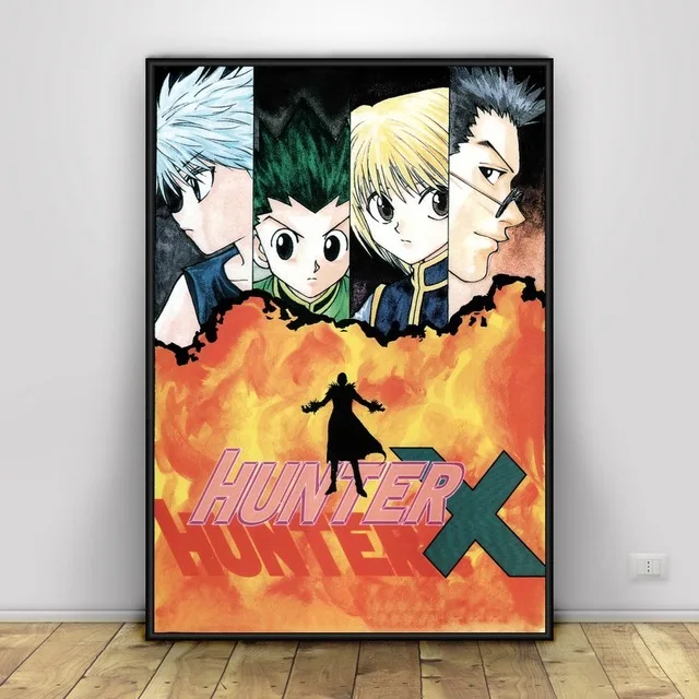 Classic HUNTER X HUNTER Japan Anime Canvas Painting Poster Living Room Boy Bedroom Home Decoration Picture Cuadros Decoration