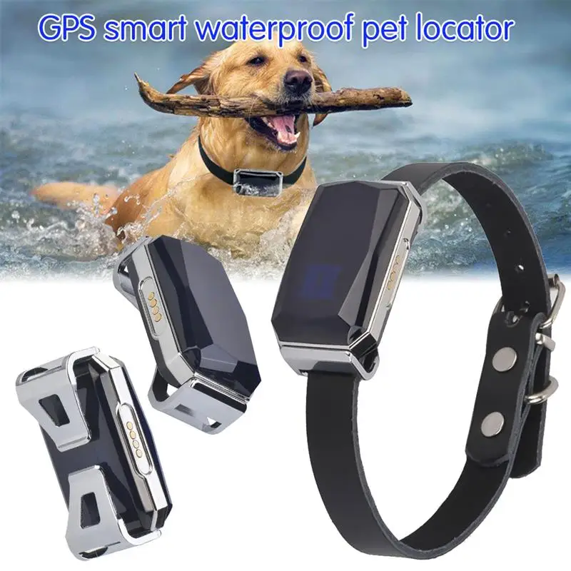 D2 GPS Smart Waterproof Pet Locator Universal Waterproof GPS Location Collar For Cats And Dogs  Positioning Tracker Locating