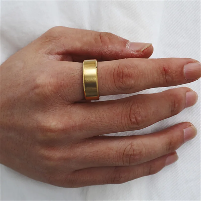 Matte 8mm Titanium Ring For Men And Women Rings