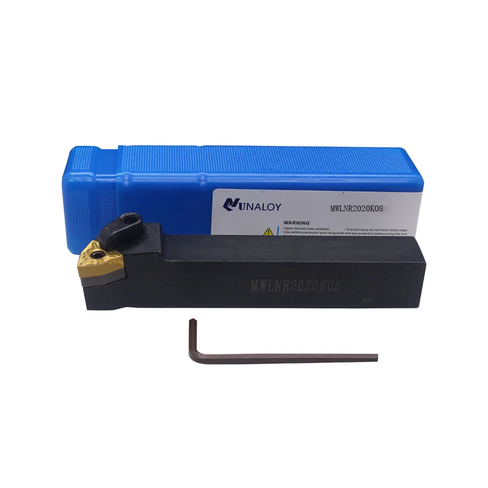 1pc MWLNR2020 MWLNR1616 MWLNR2525 Esterno Holder Turning Strumento WNMG Inserti In Metallo Duro Tornio Bar CNC Utensili Da Taglio Set