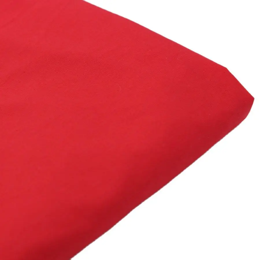 CMCYILING الأبيض الأحمر الصلبة نسيج القطن لخياطة قميص بلوزة القماش المنسوجات المنزلية 1 قطعة 50 سنتيمتر x 150 سنتيمتر #2