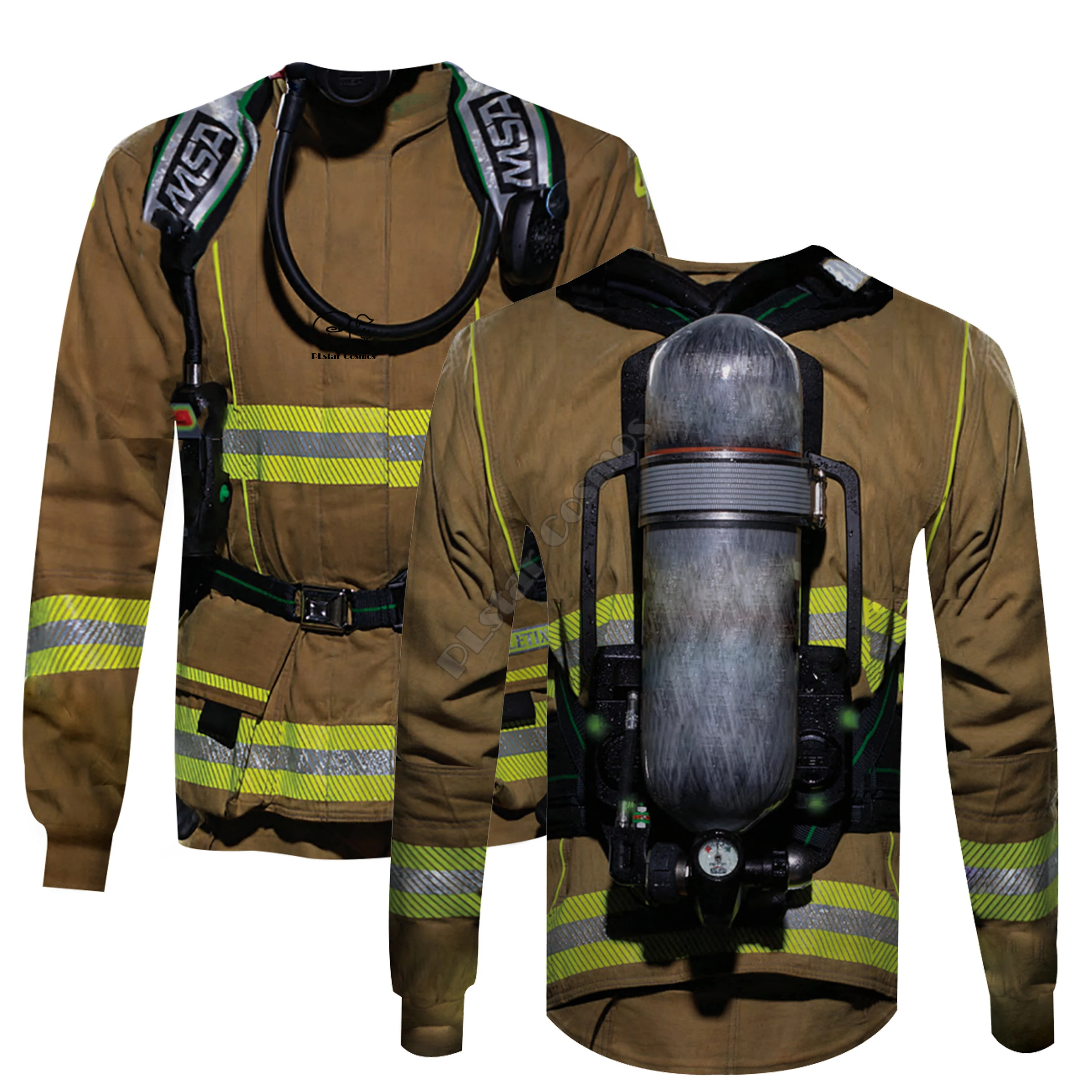 Firefighter Suit 3D Print Hoodies Fireman  3D Hoodie  Men Women New Fashion Hooded Sweatshirt Long Sleeve Pullover Style-4