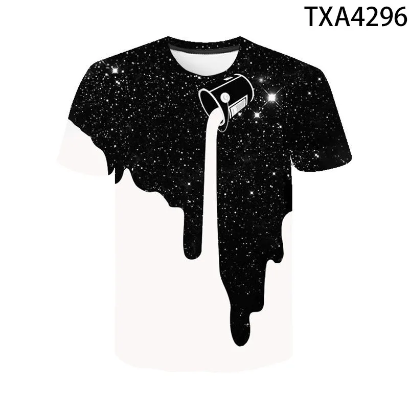 

Summer 3D Printed T Shirts Astronaut Space Milky Way Universe Casual Streetwear Boy Girl Kids Fashion Men Women Children Tops