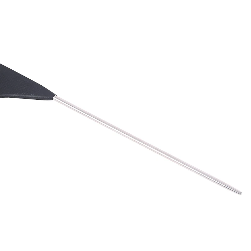 برو الأسود غرامة الأسنان دبوس معدني تصفيف الشعر نمط الشعر ذيل الفئران فرشاة تسريح الساخن