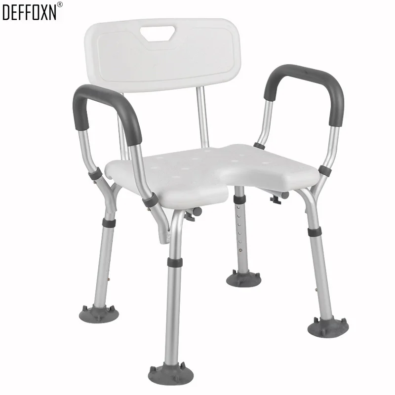 Furniture Older Pregnancy Toilet Chair Kids Disabled Bath Seat Shower Stool 6 Height Adjustable Non Slip Home Bathroom Tub Aids