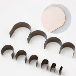10pcs/set Half-round Leather Cutter Dies Semicircle Punch Belt Tail Punch Leather Cutting Mold Japan Knife Diameter 5-55mm