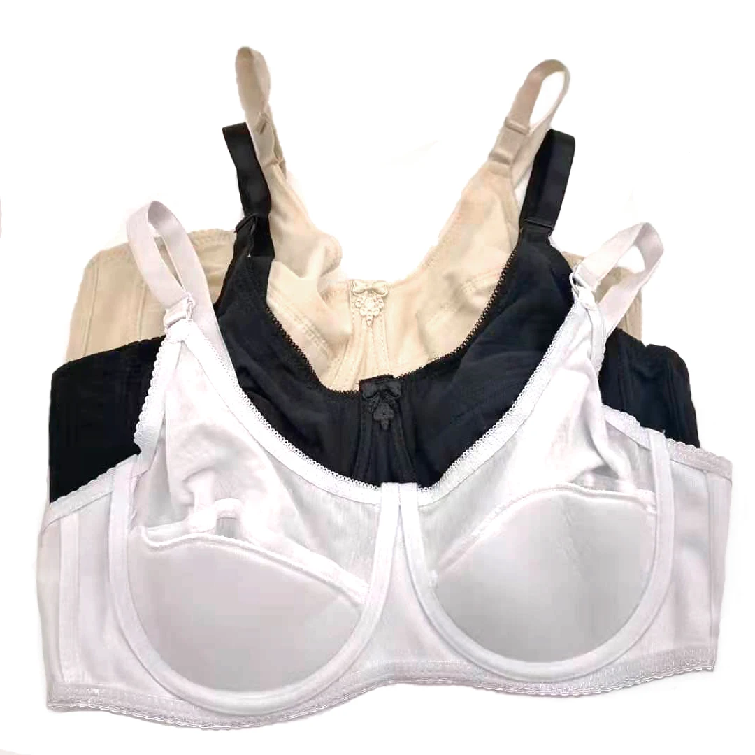 Soutien-gorge push-up rembourré en coton pour femme, sous-vêtements, haut, bralette, confortable, grand buste, T-shirt, bon, solide, blanc, noir, beige, Bh C20