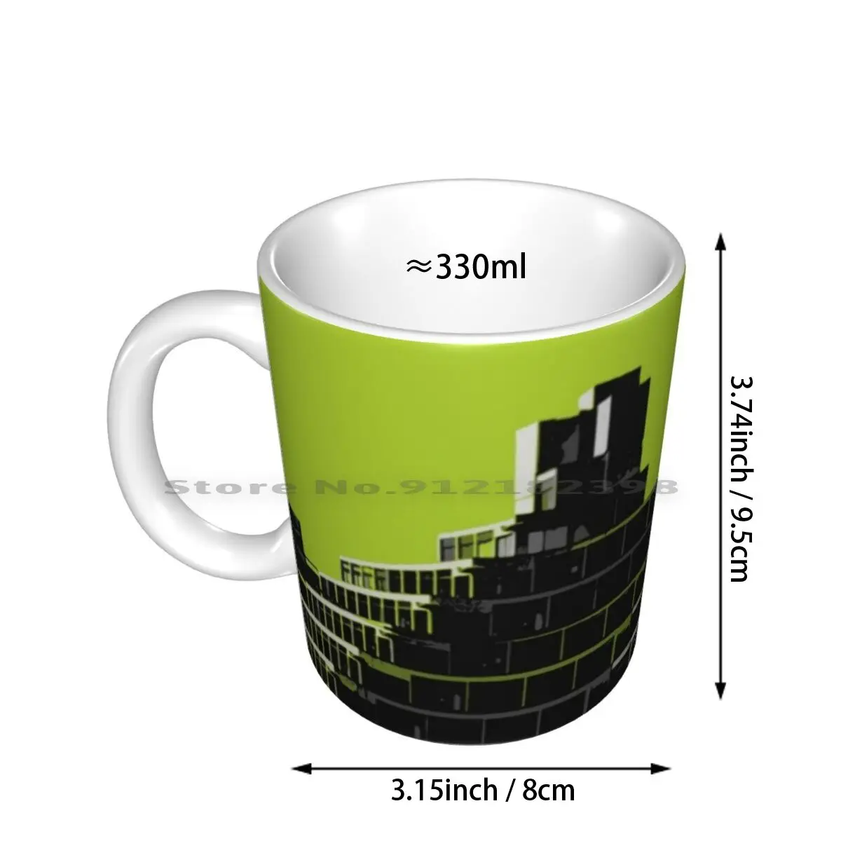 Ziggurats 1 Ceramic Mugs Coffee Cups Milk Tea Mug Nataliedowling Tindaridesign Ziggurats Contemporary Contemporary Design