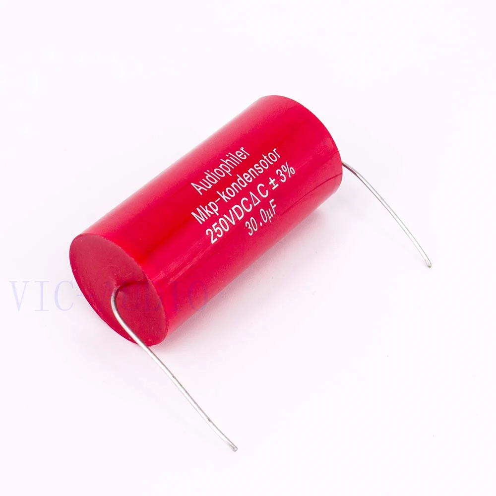 Audiophiler Mkp Capacitor 30uf 250V DC 3% HIFI Fever Electrodeless Capacitor Audio Capacito Coupling Frequency Dividing 30uf