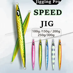 JIGGING PRO 100g 150g 200g 250g 300g Saltwater Metal Jigs Deep Sea Fishing Lure Vertical Speed Jigs