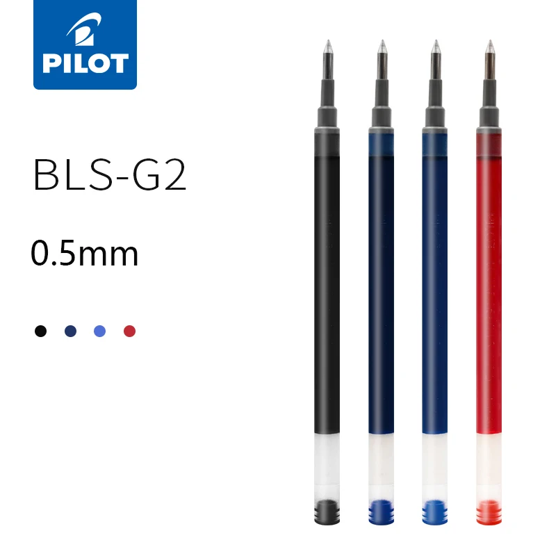 6pcs PILOT BLS-G2-5 Gel Pen Refill Replacement Core 0.5mm  Applicable G-2 Gel Pen Signature Refill Office School Pen