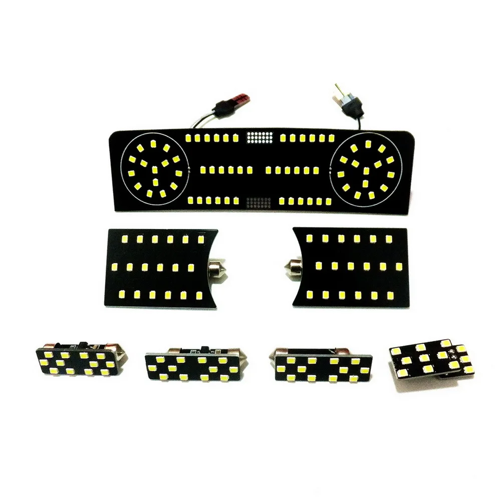 

July King LED Interior Reading Lights Compatible for Volkswagen Jetta 6th Sagitar 2011-18 Tiguan Without Sunroof 2008-2015, 7Pcs