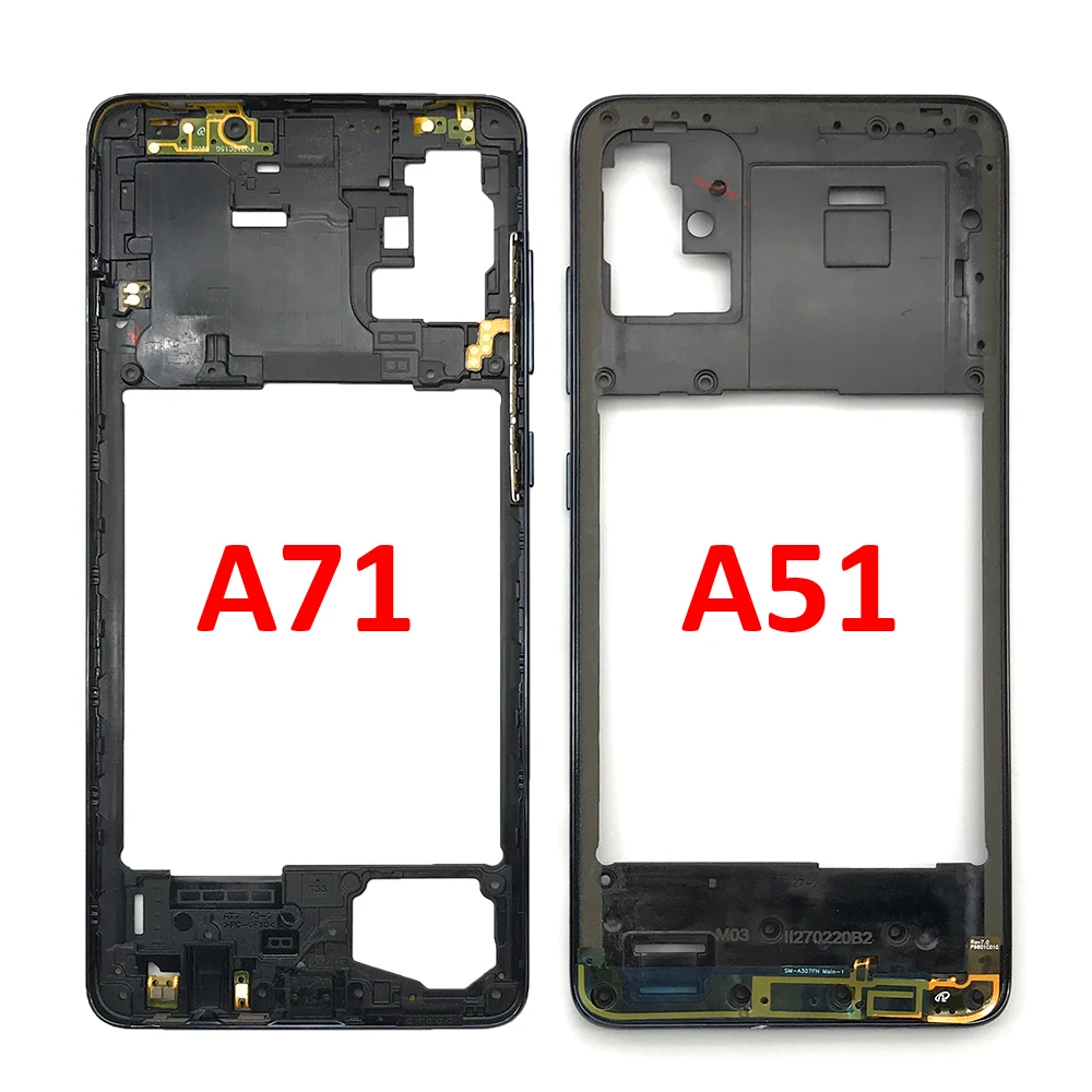 New Middle Frame Bezel Middle Plate For Samsung A51 A515 A515F A71 A715 A715F A20 A30 A50 Replacement