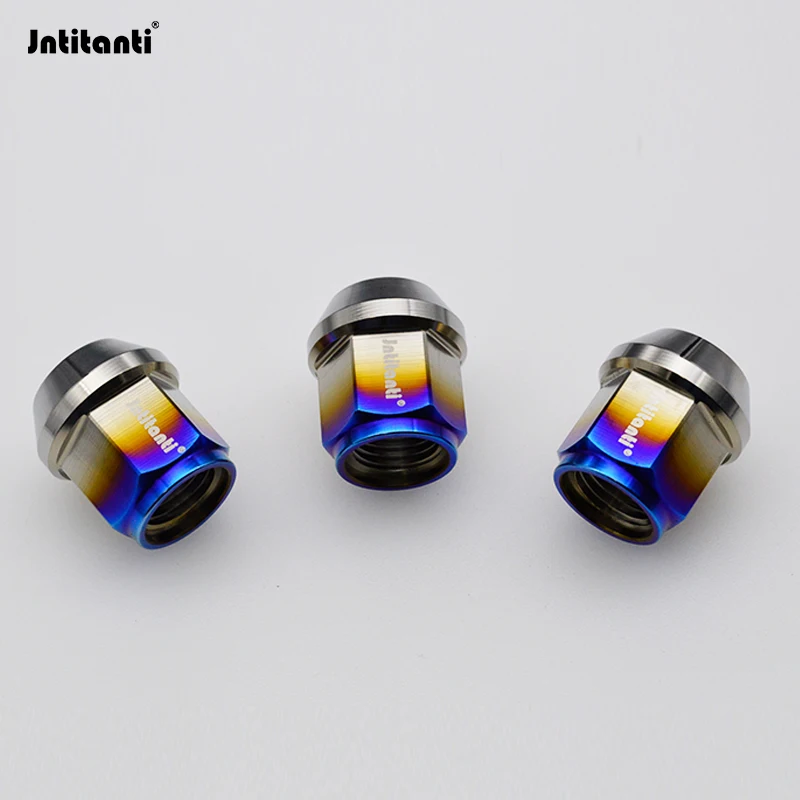 Jntitanti  Gr5  titanium wheel rim lug nut screw M12x1.25x27mm  for Nissan Suzuki Subaru  Toyota 86 etc