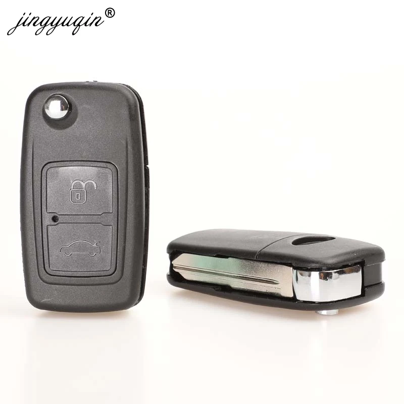 jingyuqin for CHERY A5 FULWIN TIGGO E5 A1 COWIN EASTER Car Key Case 3 Buttons Modified Remote Key ABS Shell