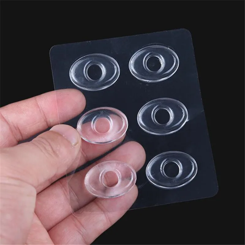 6pcs/lot Self-Adhesive Silicone Gel Shoe Insole Inserts Pad Cushion Heel Grips Liner Foot Care Tool Reduces foot Discomfort