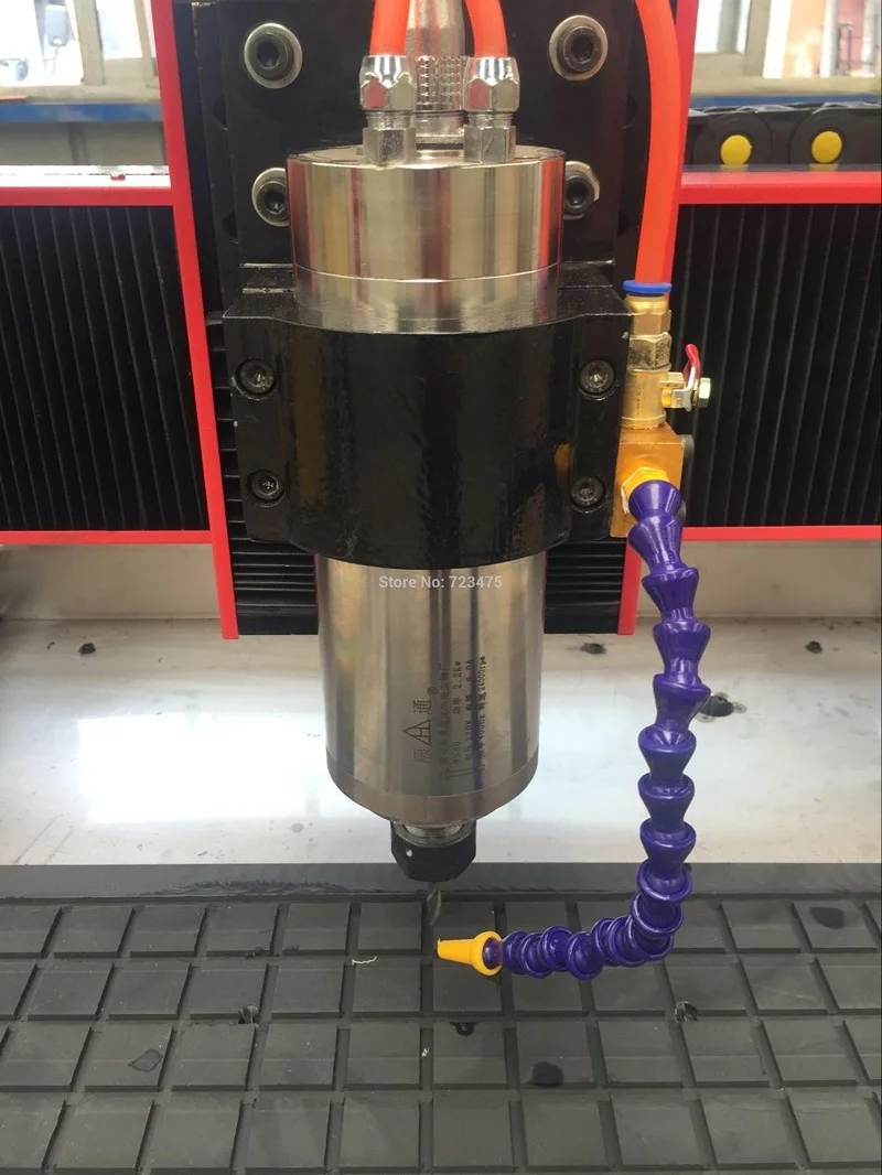 Husillo de refrigeración por agua 6090 CNC, máquina de grabado de piedra/fresadora pequeña de Metal blando para producción, 1.5KW/2,2kw