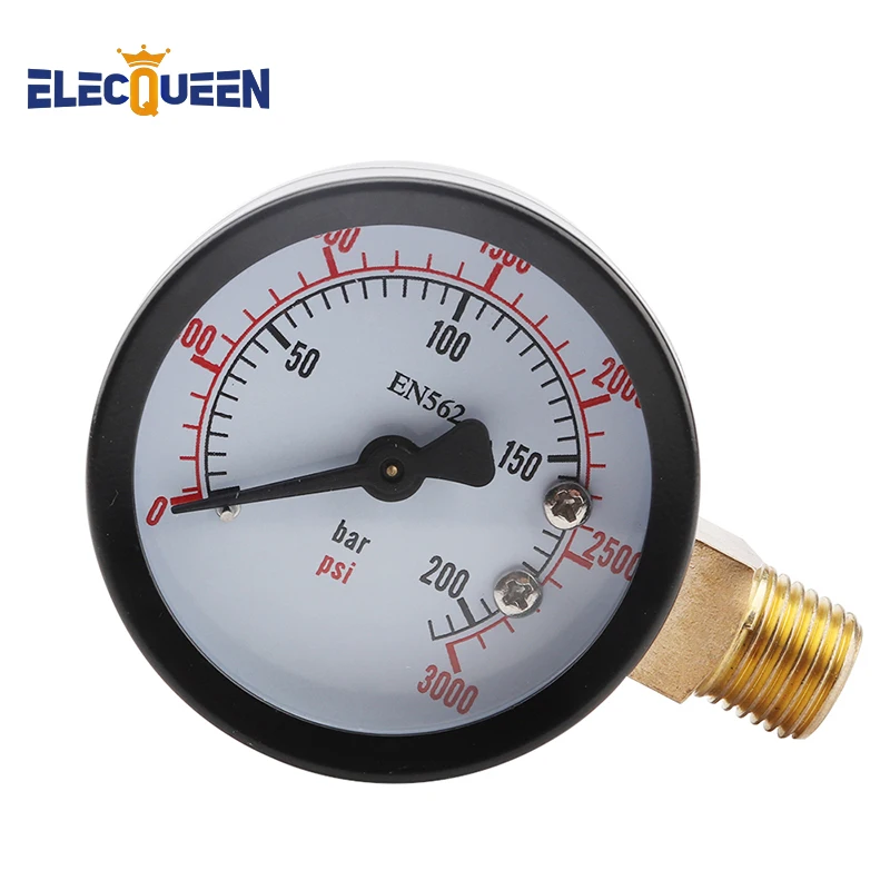 0-60PSI / 0-3000 PSI Co2 Regulator Gauge Replacement, Co2 Pressure Gauge with 1/4\