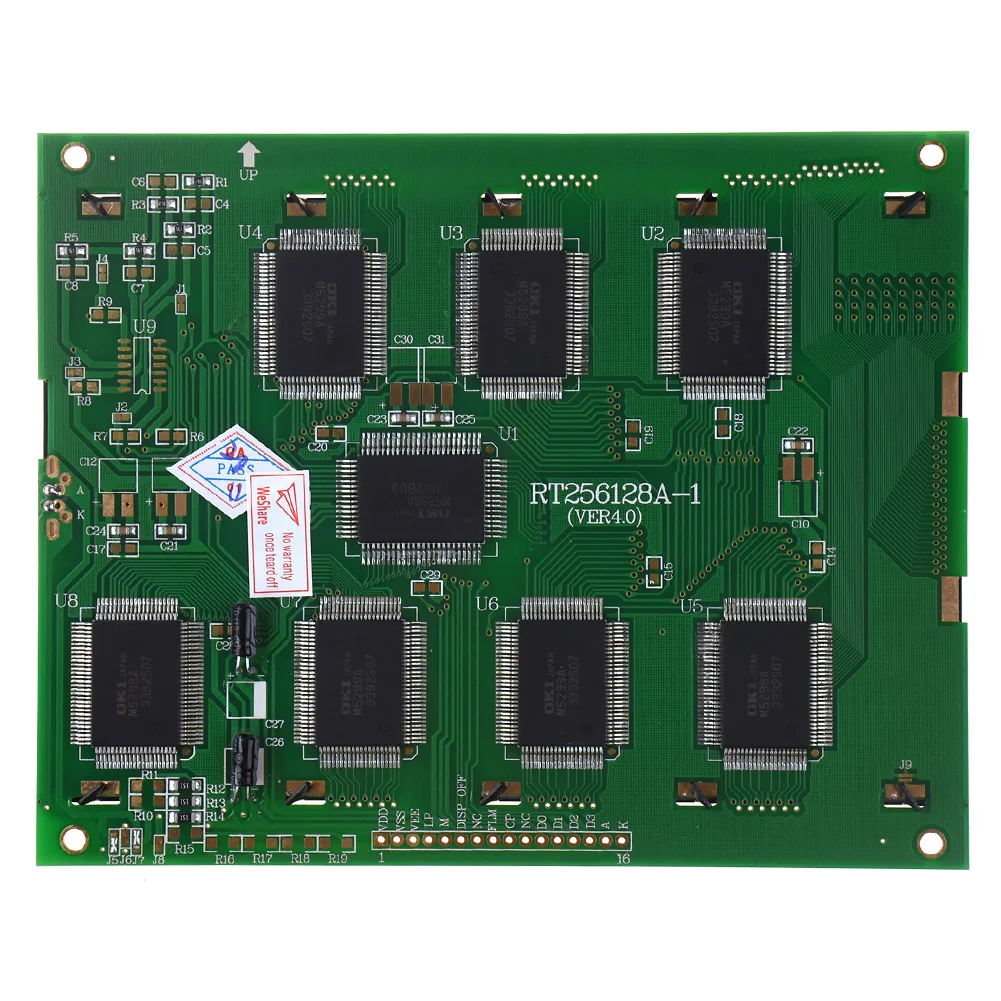 Imagem -05 - Polegada 256x128 Rt256128a1 Industrial Painel de Exibição de Tela Lcd Substituir 5