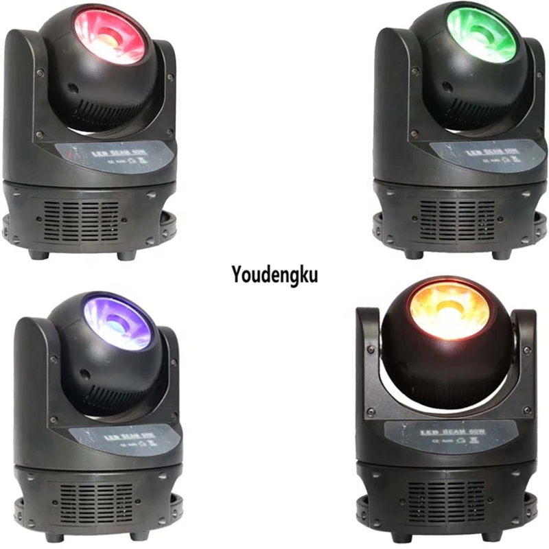 

4pcs Smart Stage Wash led mini beam dj light 60 Watt 4-in-1 RGBW LEDs Moving Head beam Event Show Party Wedding rotating light