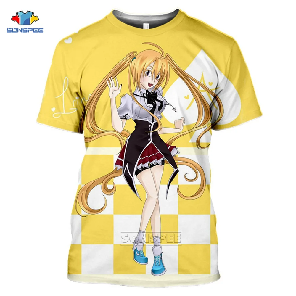 SONSPEE Brand 3d Print Anime High School DxD HERO T-shirt Men Women Cosplay Kawaii Harajuku Tops Funny Shirts T Shirt Homme a1