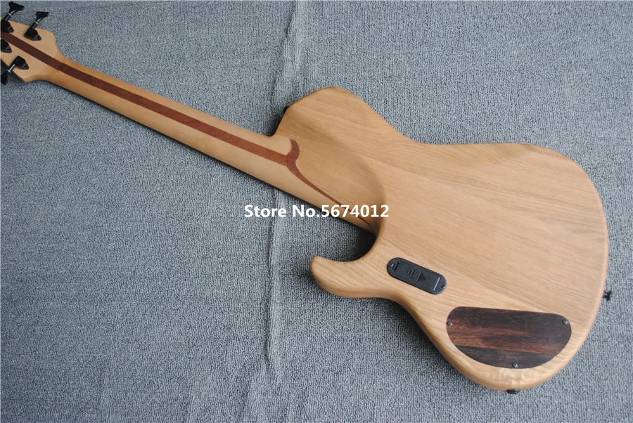 High quality custom 5 string bass guitar electric bass veneer closed pickup integrated link free shipping