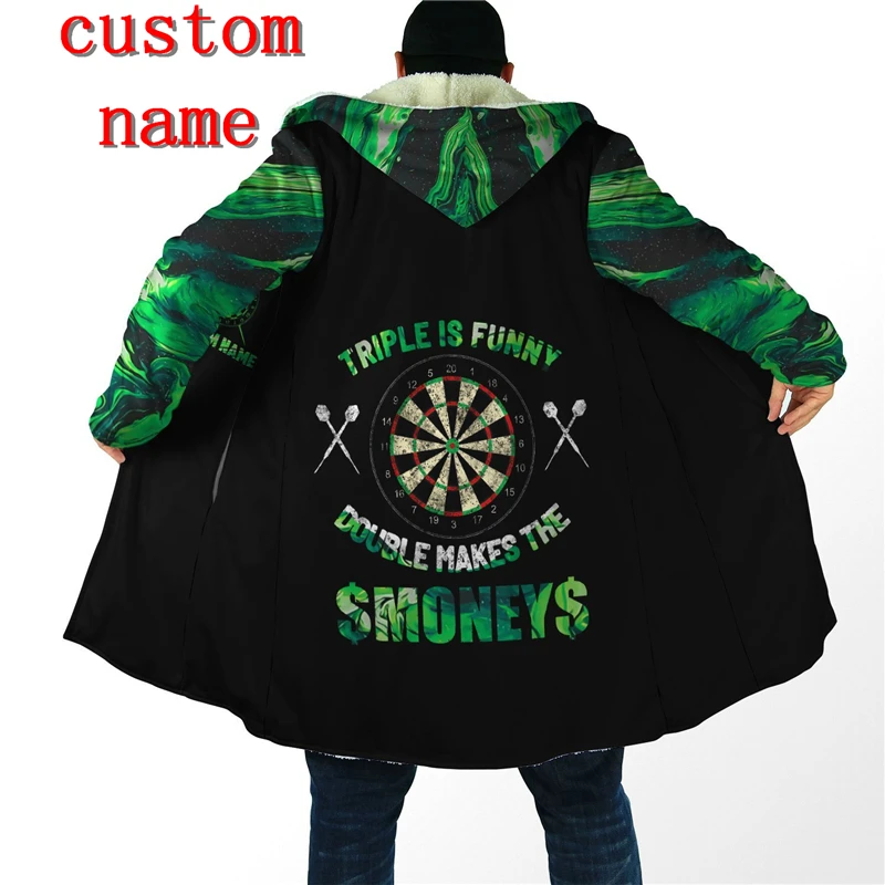 PLstar Cosmos 3Dprinted Darts Player Custom Name Cloak Coat Art Hooded Warm Casual Unqiue Unisex Winter Hoodie Premium US Size