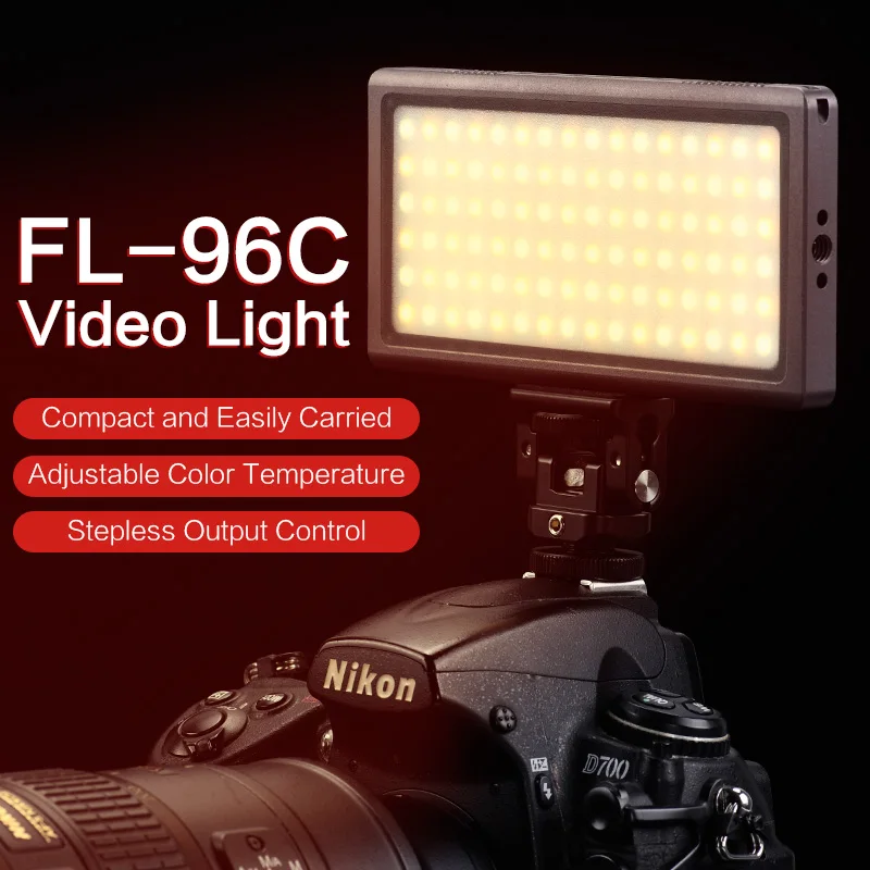 SUNWAYFOTO FL-96C LED Light for Camera Video Photography 3000-5500k  Portable