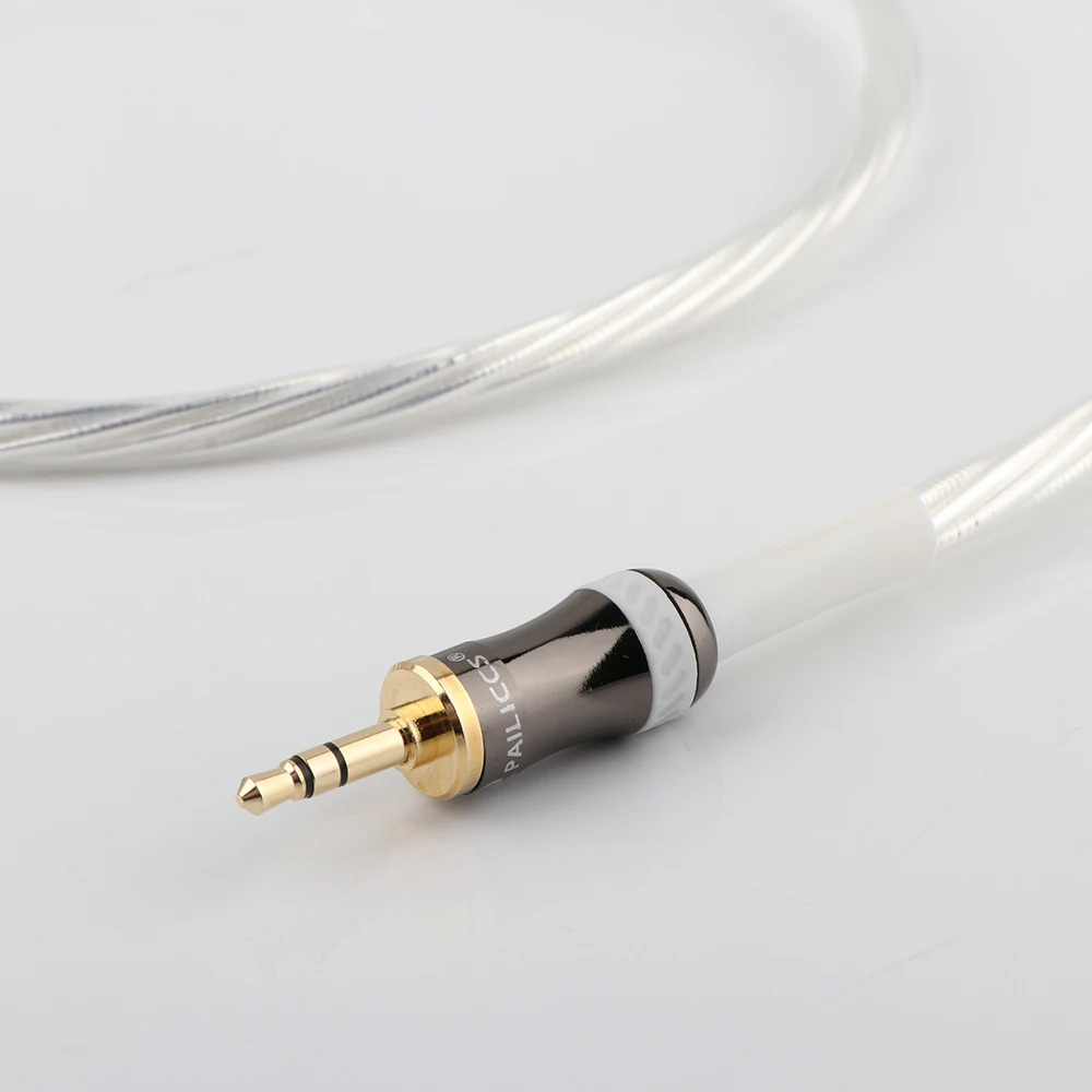 Silver Plated RCA Cable 2RCA to 2.5mm/3.5mm Audio Cable HiFi Stereo AUX RCA Jack 3.5 Y Splitter for Amplifiers