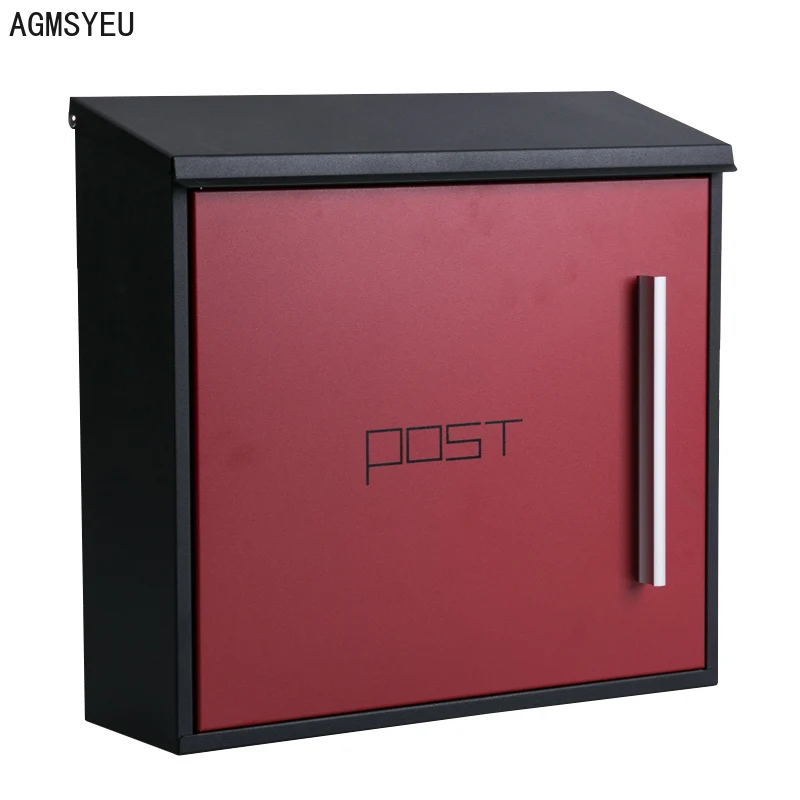 AGMSYEU Outdoor Community Mailbox Wall-mounted Villa Mailbox Complaint Reporting Suggestion Box with Lock Rainproof Mailing Box