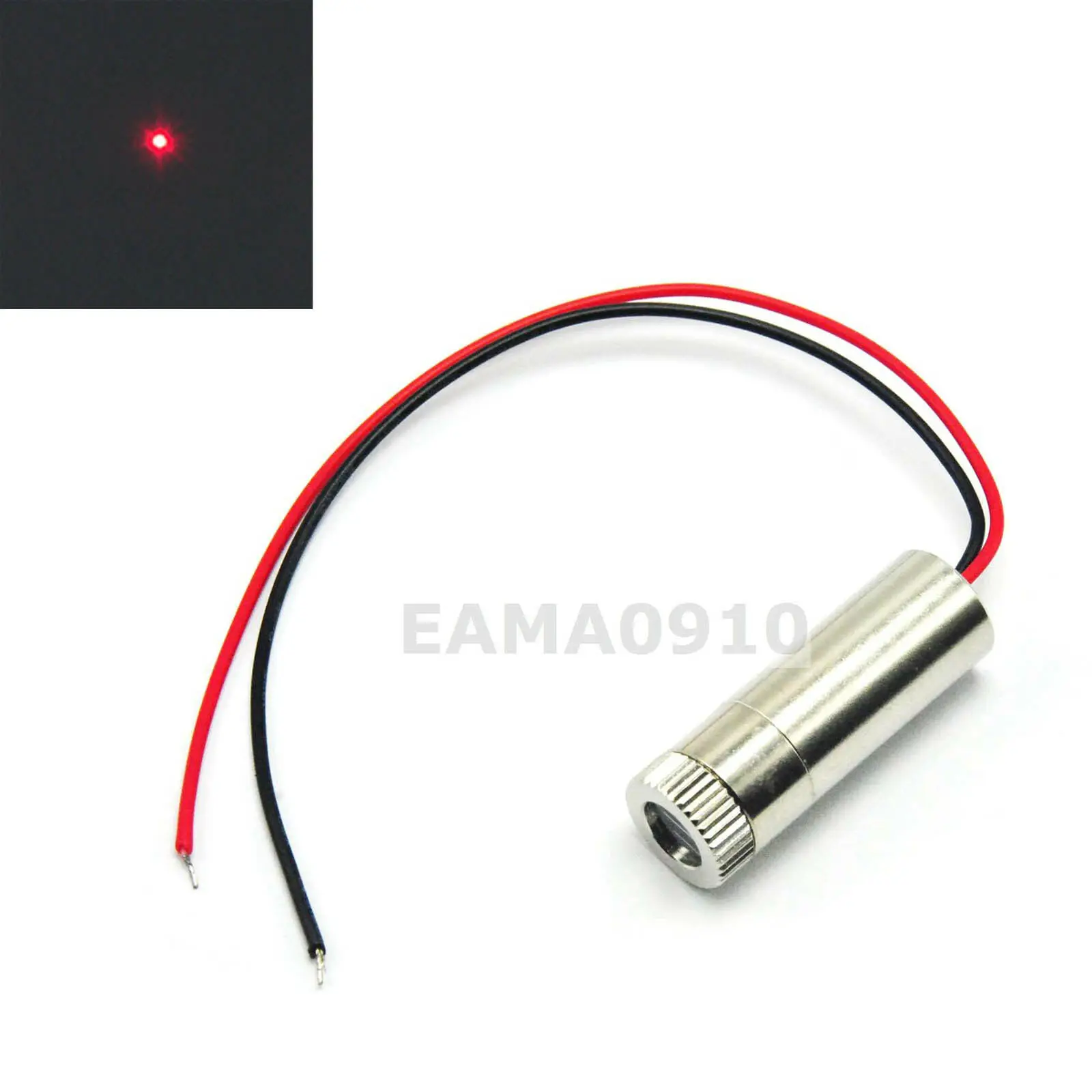 2 Stuks Focussable 650nm 30Mw Dot 12X35Mm Rode Laserdiode Module 5V W/Driver-In