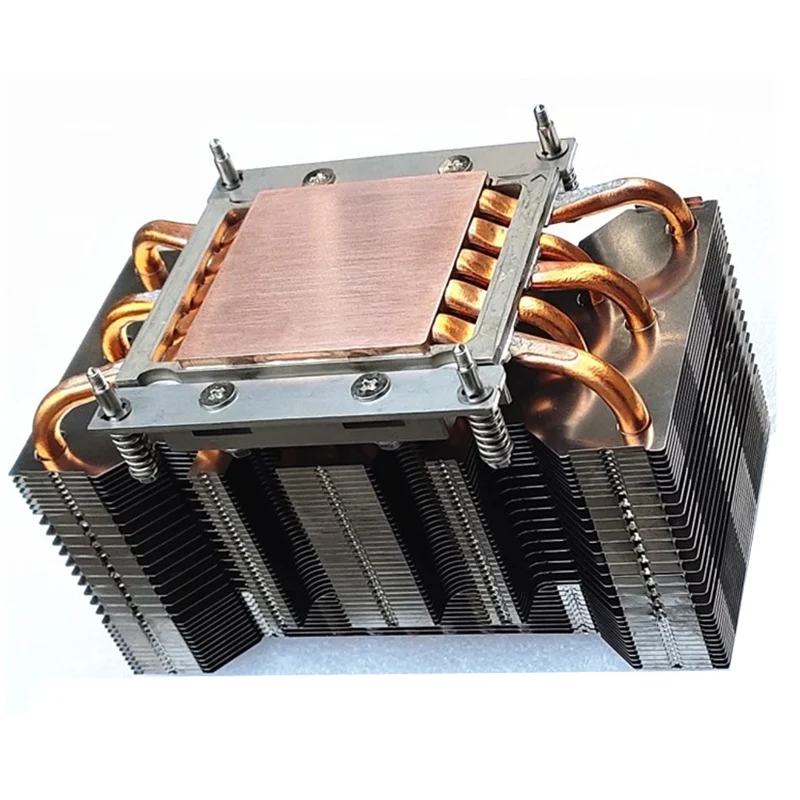 

JUULASEN 950g Computer CPU Pure Copper 11 Heat Pipe Passive Fanless Radiator Cooling Aluminum Fins 1700 1150 1200 i5 i7 i9 12400