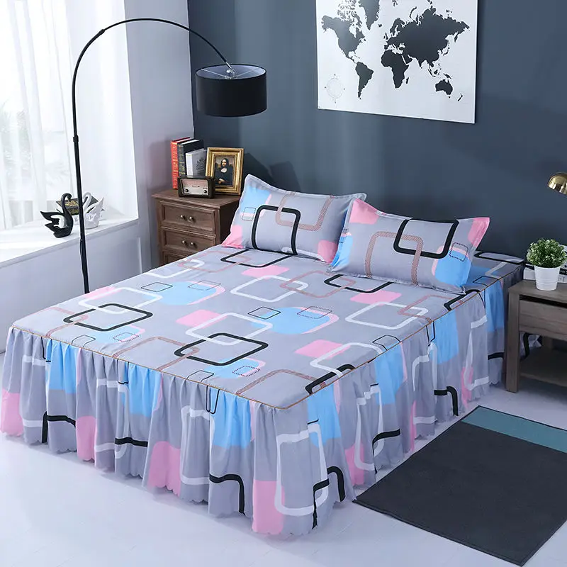 High Grade Luxury Soft Bed Skirt Winter Thin section Bed Cover Skirt King Queen Pad Bedspread Not Including Pillowcase E11259