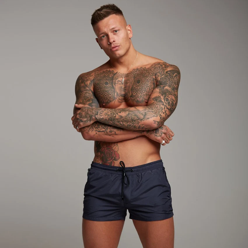 Red Running Sport Shorts Men Quick Dry Summer Fitness Short Pants Bodybuilding Gym Shorts Men Workout Jogging Compression Shorts