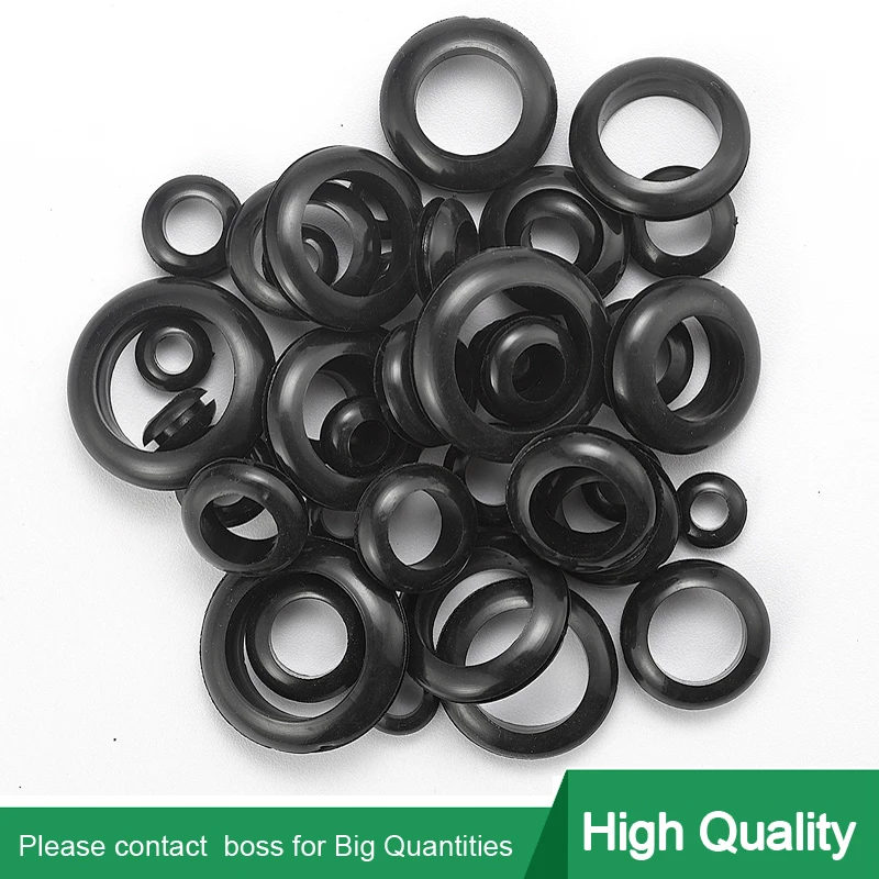 20Pcs 3-60mm External Circlip Rubber Grommet Gasket For Protects Wire Cable And Hose Custom Part Seal Assortment Set with Case