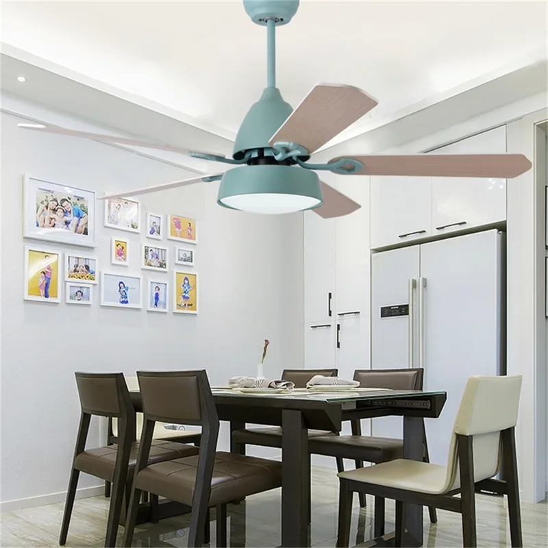 

OURFENG Ceiling Fans With Lights Remote 3 Colors LED Modern Nordic Fan Lighting for Home Dining Room Bed Room Restaurant