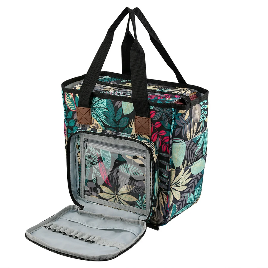 

Yarn Storage Bag Portable Tote Bag Waterproof Bag For Yarn Balls Crochet Hooks Sewing Accessories