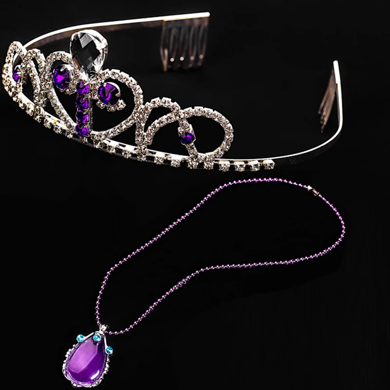 Afbeelding 7: Prinses Sofia Jurk Meisjes Sophia Cosplay Kostuum Volwassen Vrouwen Layerd Jurk Halloween Party Fancy Kostuums Gratis Crown Ketting