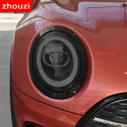 2 Pcs For MINI Clubman F54 JCW Cooper S Car Headlight Tint Black Protective Film Protection Transparent TPU Sticker Accessories