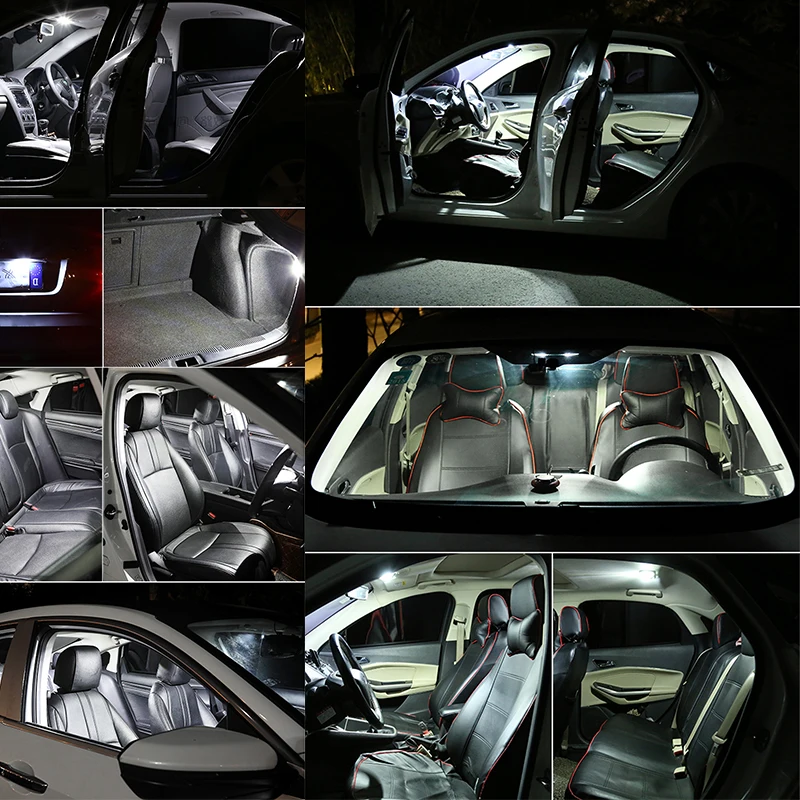 10pcs C5W LED Interior Ligting C10W Car Interior Led Canbus 31/36/39/41mm Dome Festoon Light  License Plate reading Door Light