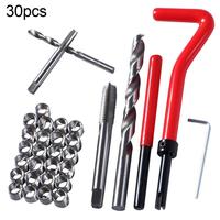 New 30Pcs M5/M6/M8 Car Pro Coil Drill Tool Metric Thread Repair Insert Kit for Car Repair Tools Coarse Screw tooth